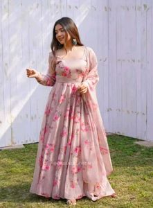 Elegant Floral Ethnic Gown