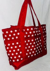 Red Polka Dot Tote Bag