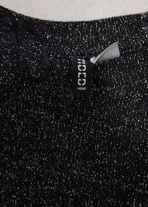 Elegant Black Jersey h&amp;m Top