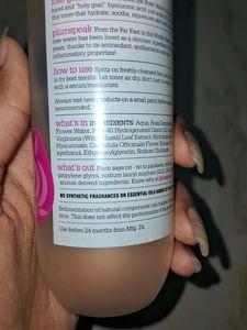 plum  Rose Water Toner