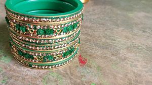 Green Bangle Set