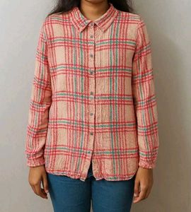 Plaid Button-Down Shirt