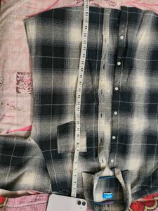 Black &amp; White Plaid Shirt