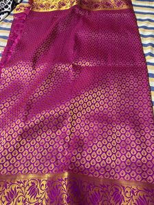 Saree With Unstitched Machine Embroidery Blouse Bi
