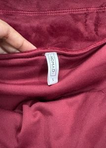 Elegant Maroon Velvet Off-Shoulder Dress