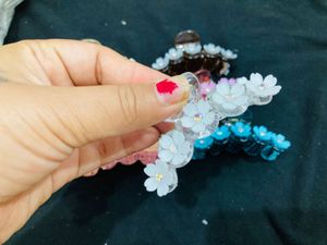 Flower Hair Claw Clip Set