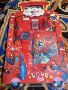 Spiderman Watch  And Study Set