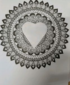 Hand Crafted Mandala Frame With Customised Photo