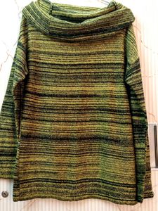 New Sweater Florocent Green And Black