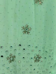 Mint Green Embroidered Kurti