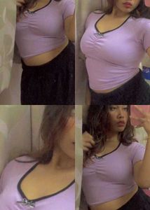 Cute Purple Crop Top