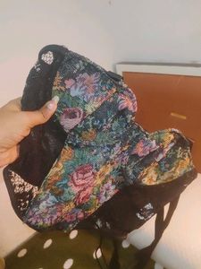 Savana Floral Tapestry Corset Top