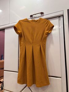 FabAlley Mustard Dress- SMALL