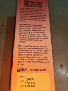 Glam Goddess Rose Fix Spray