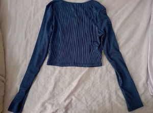 Blue Square Neck Urbanic Top