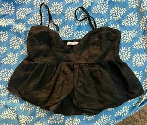 American Eagle Black Crop Top