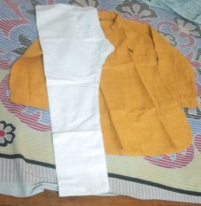 Boys' Yellow Kurta Pajama Set