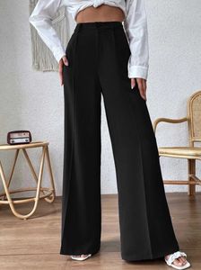 Black Wide Leg Trousers