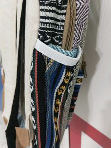 🕉️ Bagpack 100% Natural Hemp Stitched