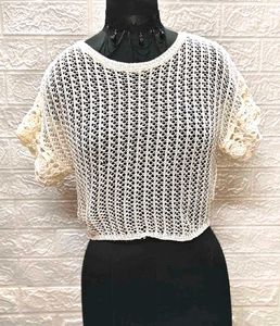 🎁Buy 2 Get 1 Free🎁 Size M/L Crochet Crop Top