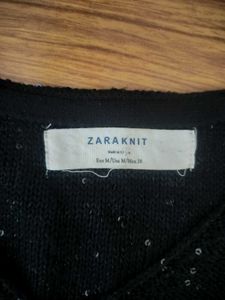 Zara Black Sequine Top