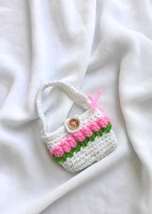 Crochet airpods bag