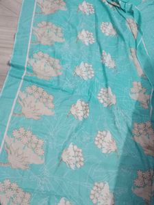 L Size Cotton Kurti Set With  duptta