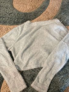 Fluffy Cropped Cardigan very soft n new
