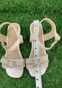 Rhinestone Bow Sandal For Girls (5-6 Years)