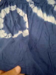 Blue Tie-Dye Mini Dress or top