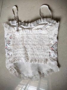 Floral Lace Trim Cami Top