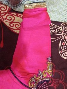 Pink Embellished Top for lehanga