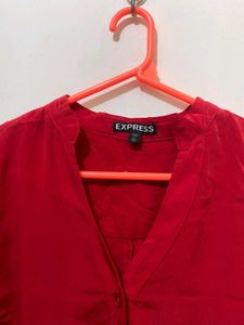 Express Red Blouse L-27 bust 32