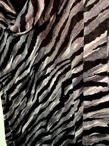 Striped Cowl Neck Top