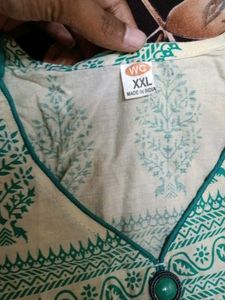 Elegant Green Printed Kurta