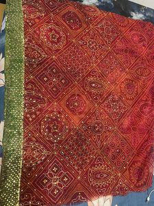 Beautiful Red Bandhani Dupatta