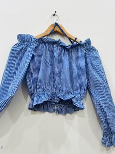 Cute Full Seleeves Crop Top