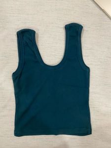 Basic Dark Green Tank Top