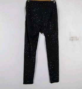 Black Printed Active Wear Pant (Women&#39;s)