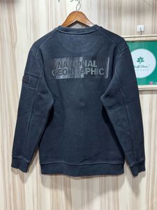 National Geographic Black Crewneck Sweatshirt