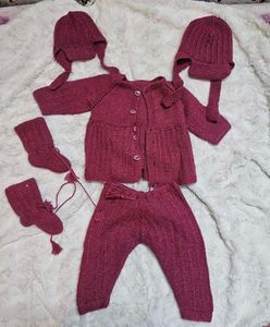 Handmade Knitted Baby Outfit Set