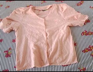 Peach Chevron shirt