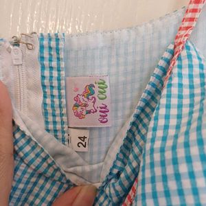 Brand New Girls&#39; Ghingham Dress from OuiOui Dubai