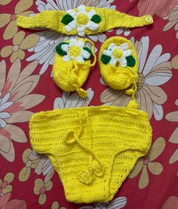 Adorable Hand-Knitted Baby Dress