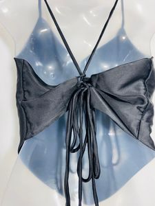 Backless Black Top