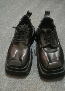 Chunky Gothic Platform Derby Shoes