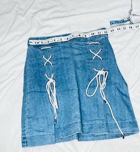 High Waist Denim Skirt