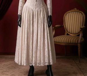 🤍🥀Elegant Lace Midi Dress