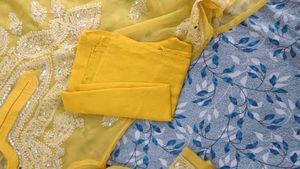 Combo Of Two Saree Witha Free Chikankari Kurti