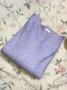 Flowy Sleeves Lavender Sweater